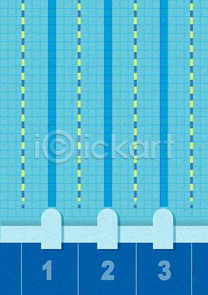 사람없음 AI(파일형식) 일러스트 격자 경기장 물 백그라운드 수영 수영장 운동 트랙 포스터 하늘색