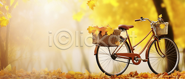 사람없음 JPG 편집이미지 가을(계절) 가을풍경 낙엽 단풍 단풍나무 백그라운드 블러 빛 자연 자전거