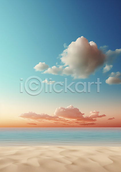 신비 사람없음 JPG 편집이미지 구름(자연) 바다 백그라운드 색감 유행 이미지 추상 코랄 파란색 풍경(경치) 해변