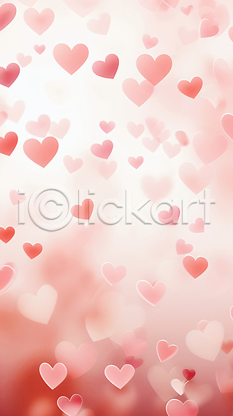 사랑 사람없음 JPG 편집이미지 그래픽 발렌타인데이 백그라운드 보케 분홍색 빨간색 하트