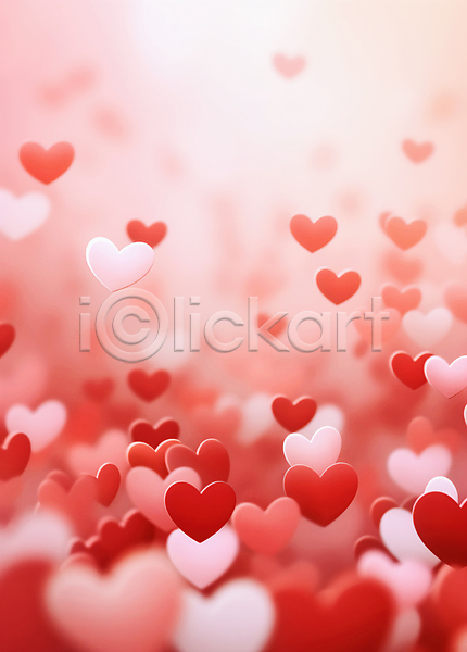 사랑 사람없음 JPG 편집이미지 가득함 그래픽 발렌타인데이 백그라운드 보케 분홍색 빨간색 하트