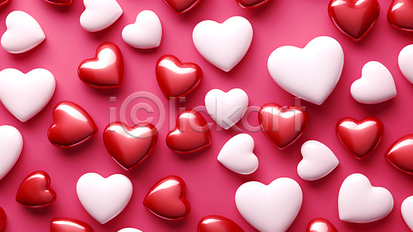 사랑 사람없음 JPG 편집이미지 그래픽 발렌타인데이 백그라운드 빨간색 진분홍색 하트