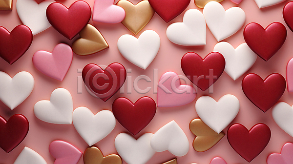 사랑 사람없음 JPG 편집이미지 가득함 그래픽 다양 발렌타인데이 백그라운드 분홍색 빨간색 하트