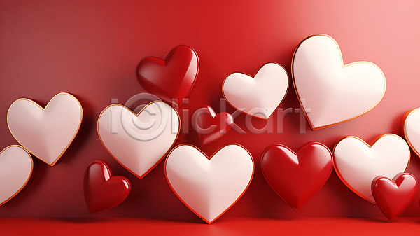 사랑 사람없음 JPG 편집이미지 그래픽 발렌타인데이 백그라운드 빨간색 하트