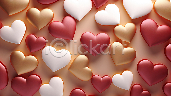 사랑 사람없음 JPG 편집이미지 그래픽 금색 발렌타인데이 백그라운드 빨간색 하트