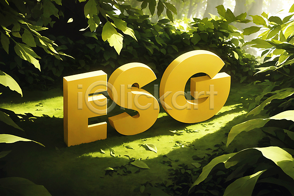 사람없음 JPG 디지털합성 편집이미지 ESG 경영 그림자 나뭇잎 노란색 빛 알파벳 에코 초록색 친환경 타이포그라피 편집소스