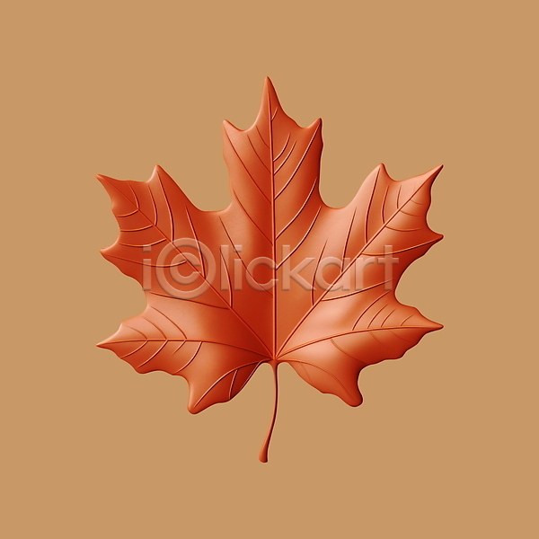 사람없음 3D 3D아이콘 PSD 디지털합성 아이콘 가을(계절) 갈색 나뭇잎 낙엽 단풍
