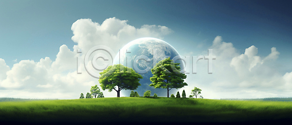 사람없음 JPG 편집이미지 구름(자연) 나무 자연 지구 초원(자연) 하늘 환경 회복