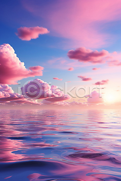 사람없음 JPG 편집이미지 구름(자연) 물결 바다 백그라운드 분홍색 일몰 자연 태양 파란색 풍경(경치) 하늘 햇빛