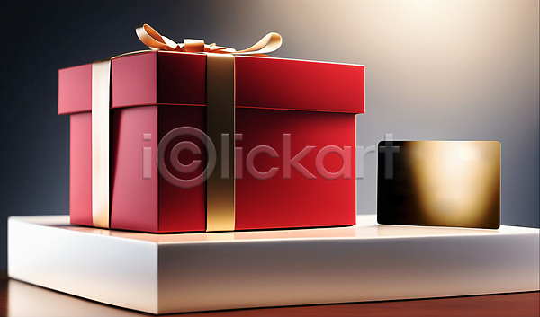 사람없음 JPG 편집이미지 금색 빨간색 선물 선물상자 쇼핑 신용카드 오브젝트 탁자