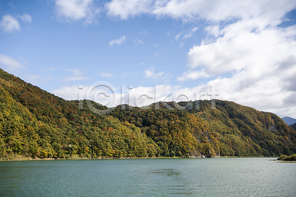 사람없음 JPG 포토 가을(계절) 구름(자연) 남한강 단양 산 상류 자연 풍경(경치) 하늘 힐링