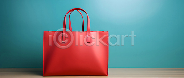 사람없음 JPG 디지털합성 편집이미지 가방 배너 백그라운드 빨간색 쇼핑 쇼핑백 하늘색 핸드백
