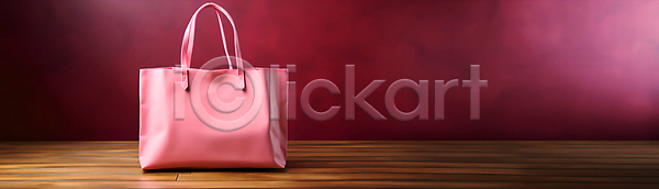 사람없음 JPG 디지털합성 편집이미지 가방 배너 백그라운드 분홍색 쇼핑 쇼핑백 핸드백