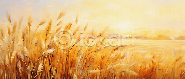 사람없음 JPG 편집이미지 가을(계절) 노란색 농작물 밀 밀밭 백그라운드 자연 추수 풍경(경치)