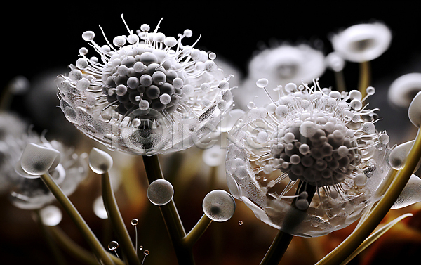 사람없음 JPG 근접촬영 디지털합성 편집이미지 꽃 물방울 수분(꽃가루) 현미경 확대