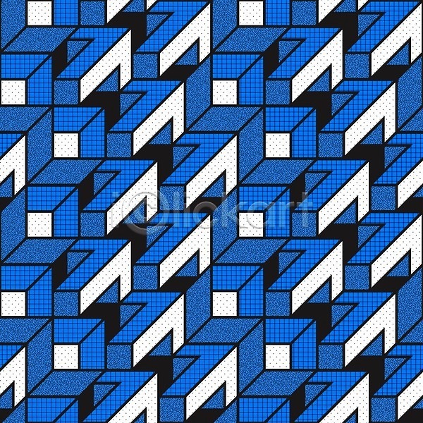 3D EPS 일러스트 해외이미지 검은색 그래픽 디자인 모양 무한 미술 백그라운드 벽돌 벽지 복고 사인 세포 수학 순환 심볼 오해 원형 장식 종이 직물 질감 짜임 추상 컬러풀 큐브 타일 파란색 패턴 해외202004