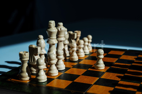 경쟁 집중 사람없음 JPG 포토 해외이미지 게임 체스 체스말 체스판