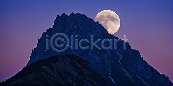 사람없음 JPG 편집이미지 달 밤하늘 백그라운드 보라색 산 슈퍼문 야간 야경 자연 풍경(경치)