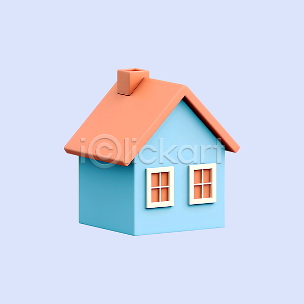 사람없음 3D 3D아이콘 PSD 디지털합성 아이콘 오브젝트 온라인쇼핑 주택 집모양