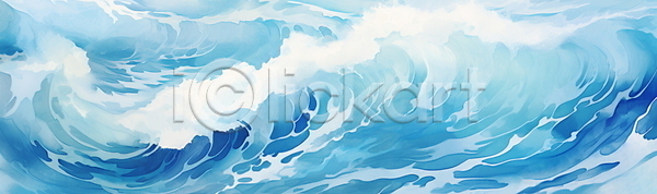 사람없음 JPG 일러스트 물결 바다 백그라운드 자연 파도 파란색 풍경(경치)