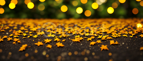 사람없음 JPG 편집이미지 가을(계절) 가을풍경 낙엽 노란색 단풍 백그라운드 보케 블러효과 빛망울 자연 햇빛