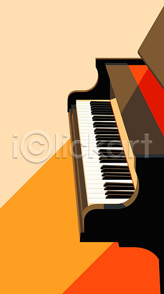 사람없음 JPG 일러스트 건반 공연 밴드(음악) 악기 재즈 피아노(악기) 피아노건반