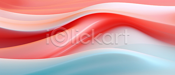 흐름 사람없음 3D JPG 편집이미지 곡선 물결 백그라운드 빨간색 웨이브 추상 하늘색