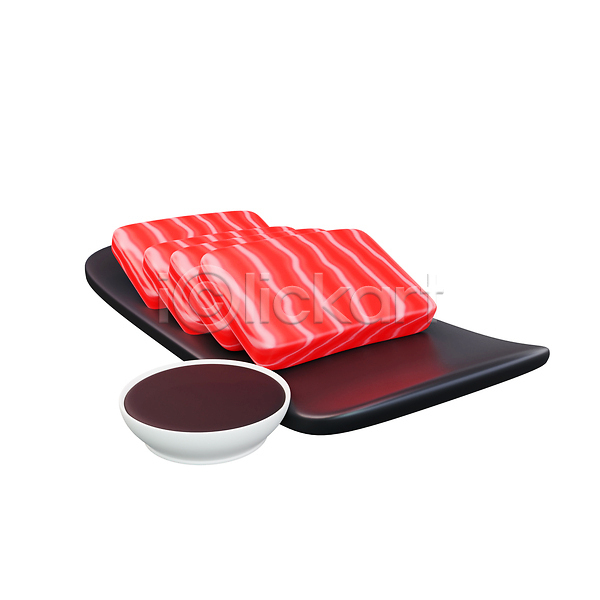 사람없음 3D JPG 해외이미지 간장 메뉴 생선회 일본음식 접시 종지 해외202309