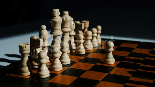 경쟁 집중 사람없음 JPG 포토 해외이미지 게임 체스 체스말 체스판