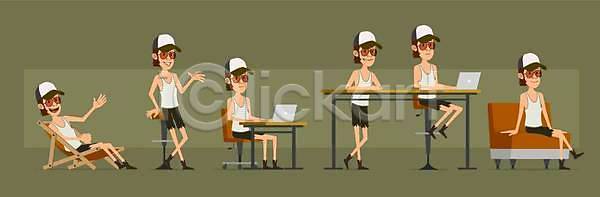 분노 성공 피곤 행복 휴식 남자 사람 소년 EPS 일러스트 해외이미지 걷기 고립 그림자 노트북 농부 단절 만화 말하기 미소 벡터 사인 서기 세트 소파 스타일 안경 애니메이션 얼굴 외침 일러캐릭터 작업 캐릭터 캡모자 커피 표현 플랫 해외202309 해외일러스트 힙스터