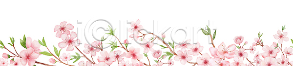 사람없음 JPG 포토 해외이미지 미술 분홍색 손그림 수채화(물감) 해외202309