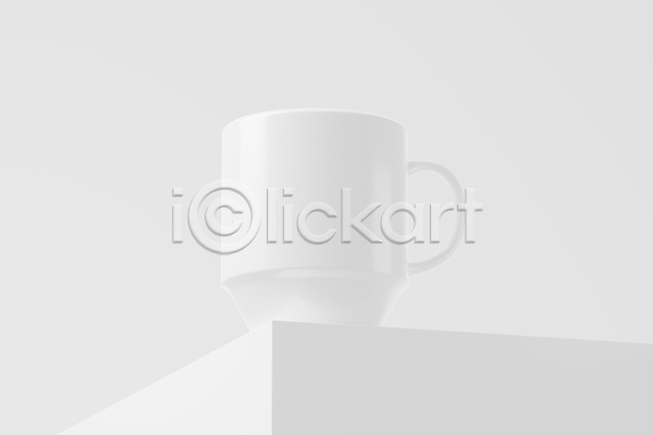 사람없음 3D JPG 포토 해외이미지 머그컵 목업 상자 심플 오브젝트 컵 패키지 해외202309 흰색