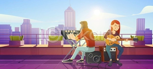 사람 EPS 일러스트 해외이미지 가수 건물 공연 기타 기타리스트 노래 놀이 도시 락다운 레코드판 만화 목소리 뮤지컬 방송 벡터 보컬 생존 소리 아침 예술가 오디오 옥상 완벽 음악 음악가 작곡가 장비 지붕 직업 콘서트 키보드 프로듀서 플레이어 해외202309 해외일러스트