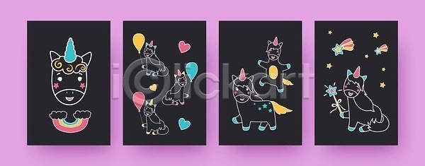 EPS 일러스트 해외이미지 갈기 검은색 구성 그래픽 그림 동물 동화 디자인 리본 마법 만화 모양 무지개 미니멀 미술 백그라운드 벡터 벽지 별 복고 뿔 세트 소셜 수집 수확 신용카드 엘리먼트 유니콘 유행 인쇄 일러캐릭터 장식 조랑말 지팡이 초대 캐릭터 컬러풀 포스터 풍선 해외202309 해외일러스트