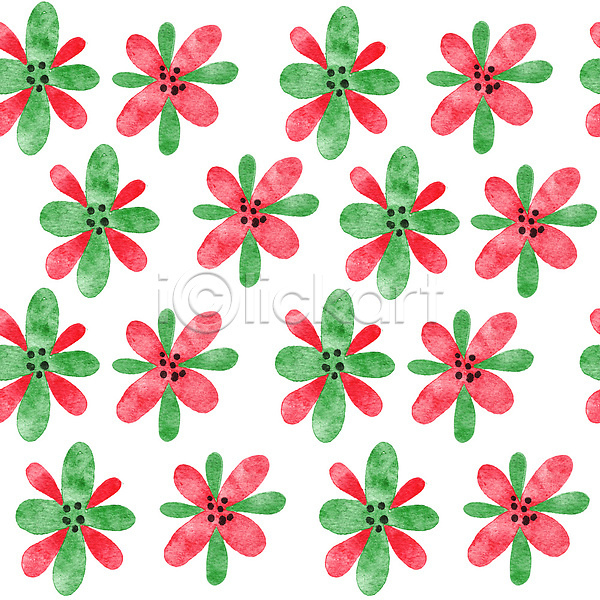 사람없음 JPG 해외이미지 꽃 백그라운드 빨간색 손그림 자연 패턴 해외202309