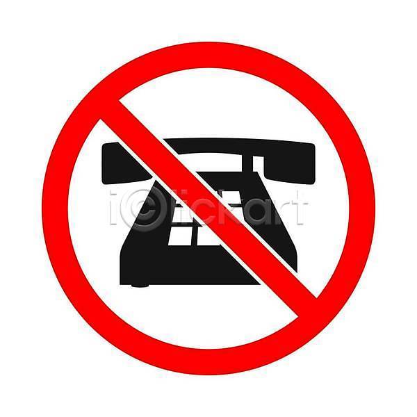사람없음 EPS 일러스트 해외이미지 경고 금지 빨간색 심볼 전화기 통화금지 픽토그램 해외202309