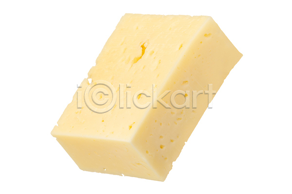 사람없음 JPG 포토 해외이미지 구멍 블록 치즈 한개 해외202309 흰배경