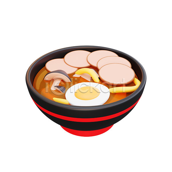 사람없음 3D JPG 해외이미지 계란 그릇 라멘 메뉴 버섯 일본음식 차슈 해외202309
