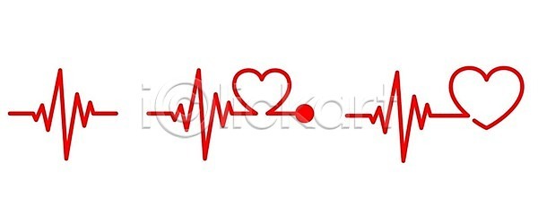 EPS 일러스트 해외이미지 건강 곡선 그래프 그래픽 돌봄 디자인 리듬 맥박 모니터 백그라운드 벡터 병원 빨간색 선 세트 속도 심볼 심장 심장병 심전도 파도 플랫 해외202309 해외일러스트 흰색