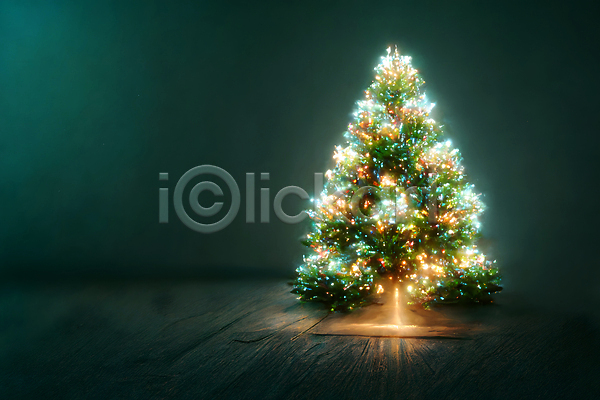 사람없음 JPG 포토 해외이미지 반짝임 빛 초록색 크리스마스 크리스마스트리 해외202309