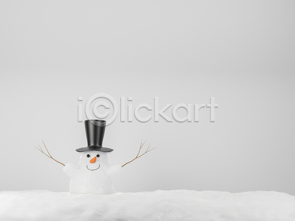 추위 사람없음 JPG 포토 해외이미지 겨울 나뭇가지 눈(날씨) 눈사람 모자(잡화) 설원 해외202309