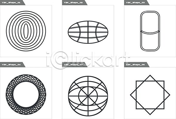 사람없음 EPS 일러스트 해외이미지 검은색 그래픽 기하학 디자인 라인아트 별 사각형 세트 원형 추상 해외202309 해외일러스트