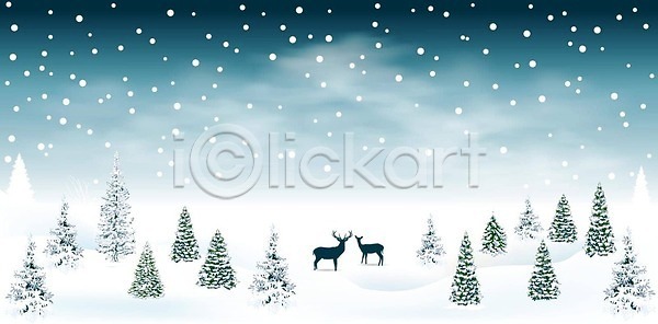 새로움 추위 축하 EPS 일러스트 해외이미지 12월 가문비나무 겨울 계절 구름 나무 날씨 눈내림 눈보라 눈송이 동물 백그라운드 벡터 사슴 순록 숲 식물 아침 야간 야외 연도 엽서 이벤트 인사 자연 전나무 컬러 크리스마스 크리스마스이브 파란색 폭설 풍경 하늘 해외202309 해외일러스트 휴가 흰색