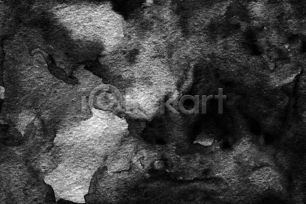 사람없음 JPG 포토 해외이미지 흑백 검은색 백그라운드 번짐 수채화(물감) 질감 해외202309