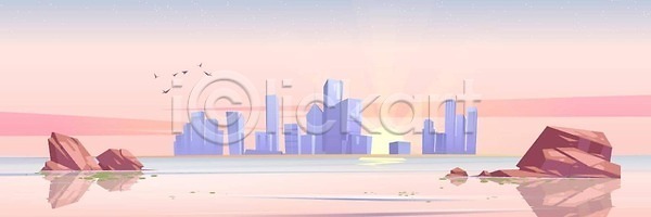 침묵 EPS 일러스트 해외이미지 강 건물 건축양식 고층빌딩 광선 그래픽 도시 도시풍경 도심 디자인 만화 물 바다 바위 반사 백그라운드 벡터 분홍색 비즈니스 새벽 섬 수평선 스카이라인 아침 야외 일몰 일출 자연 장면 저녁 조류 주택 타운 탑 태양 파노라마 풍경 하늘 해외202309 해외일러스트 호수