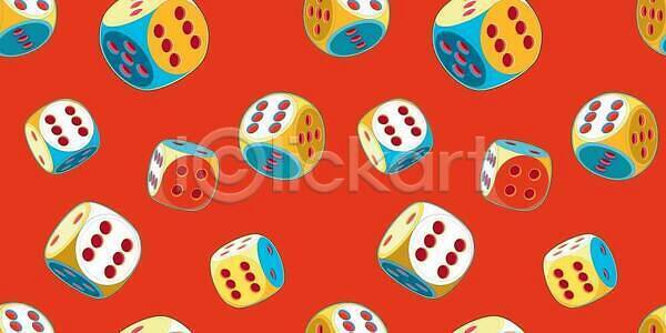 열정 행운 희망 EPS 일러스트 해외이미지 6 게임 더블 도박 백그라운드 벽지 상자 선물 역할 재산 주사위 카지노 파란색 팝아트 패턴 포스터 해외202309 해외일러스트