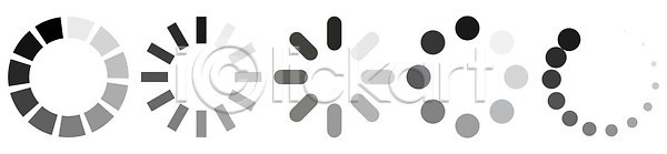 성장 EPS 일러스트 템플릿 해외이미지 가득함 그래픽 다운로드 디자인 로딩 바 사인 세트 시간 심볼 엘리먼트 원형 웹 인포그래픽 정보 지시 진행 컴퓨터 통계 퍼센트 페이지 해외202309 해외일러스트 화물 회색