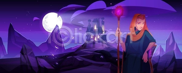 신비 남자 사람 EPS 일러스트 해외이미지 가득함 가운 게임 공상 궁전 나쁜 달 덮개 마녀 마법 마법사 마술사 만화 망토 백그라운드 벡터 빛 새벽 신화 야간 어둠 요정 이야기 일러캐릭터 전설 중세 지팡이 직원 책 캐릭터 할로윈 해외202309 해외일러스트 힘