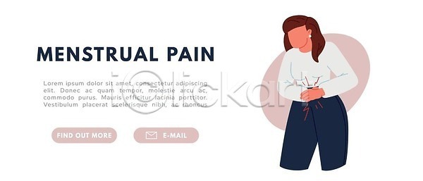 건조 고통 여자 EPS 일러스트 해외이미지 감염 건강 기간 돌봄 만화 문제 배너 벡터 복근 염증 일러캐릭터 자궁 증상 캐릭터 컨셉 해로움 해외202309 해외일러스트