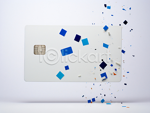 사람없음 JPG 디지털합성 편집이미지 금융 마그네틱 목업 신용카드 카드 파편 흰색